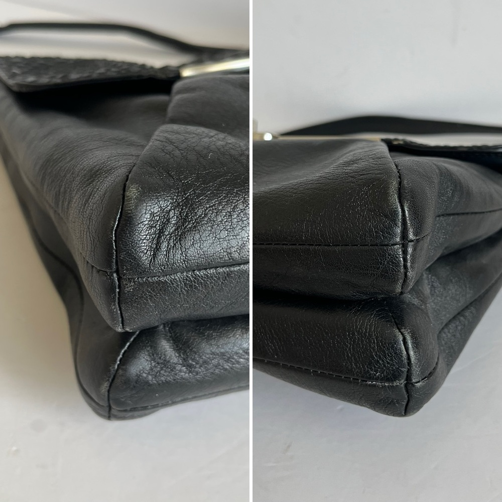 Coach Madison Glitter Python Flap Leather Shoulde… - image 5